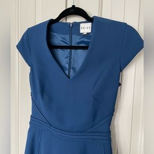 Reiss blue Alsace style dress A-line